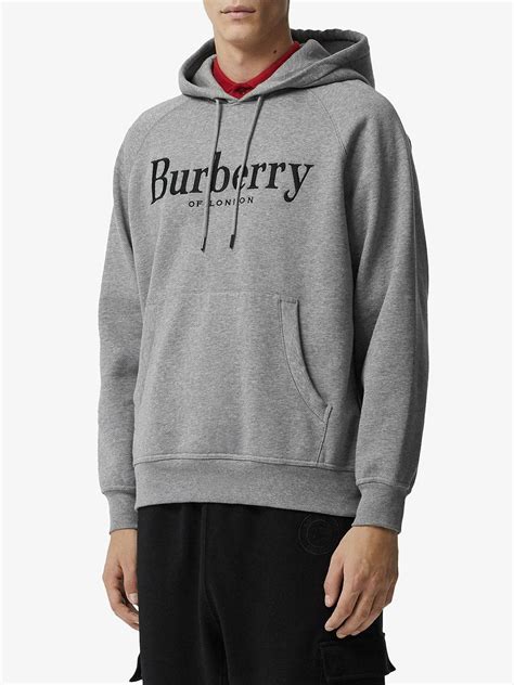 burberry grey logo|Burberry grey hoodie.